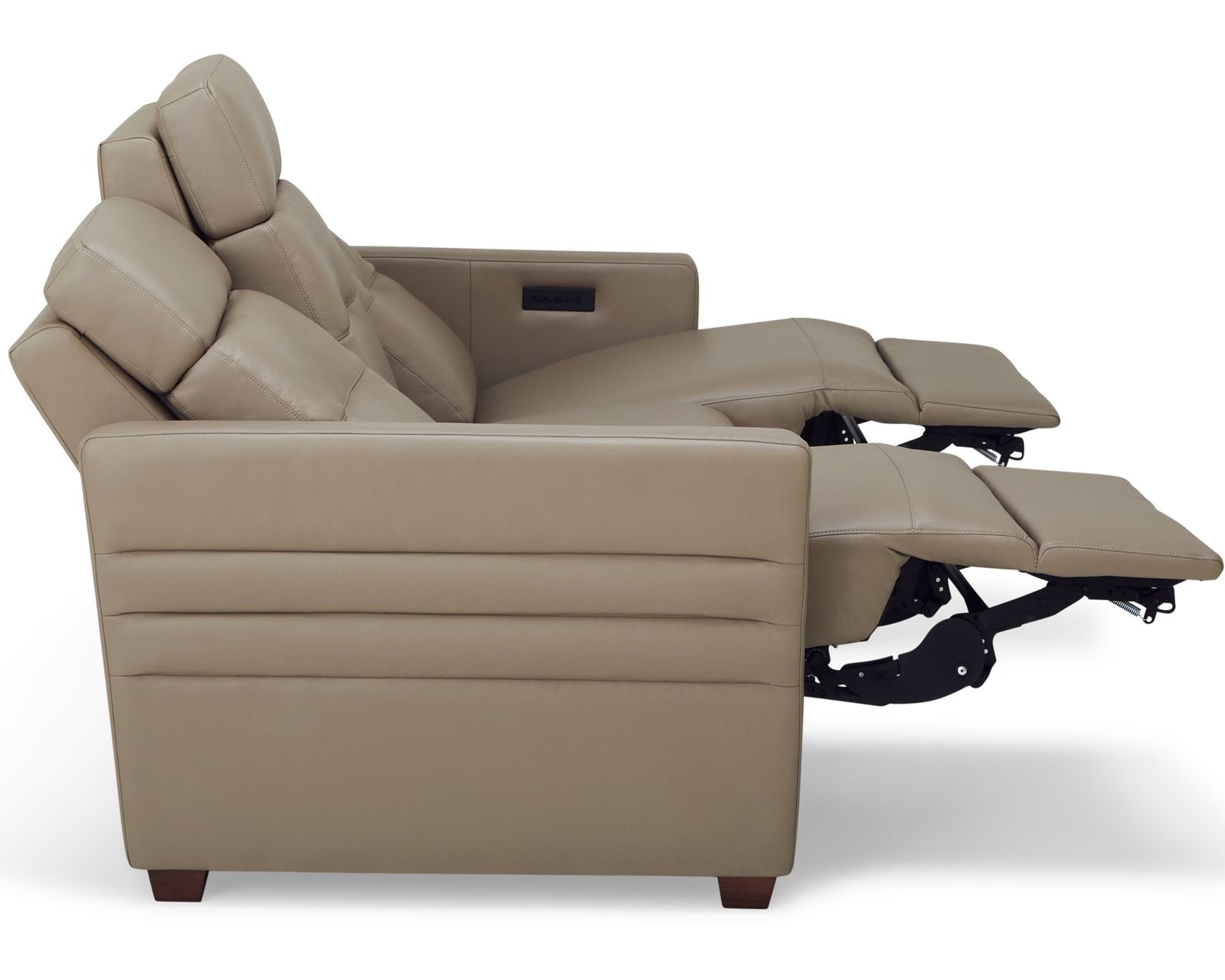 Reece 40109 Triple Power Reclining Sofa (81") +100 leathers - Includes Triple Power - Power Recline, Power Headrest and Power Adjustable Lumbar