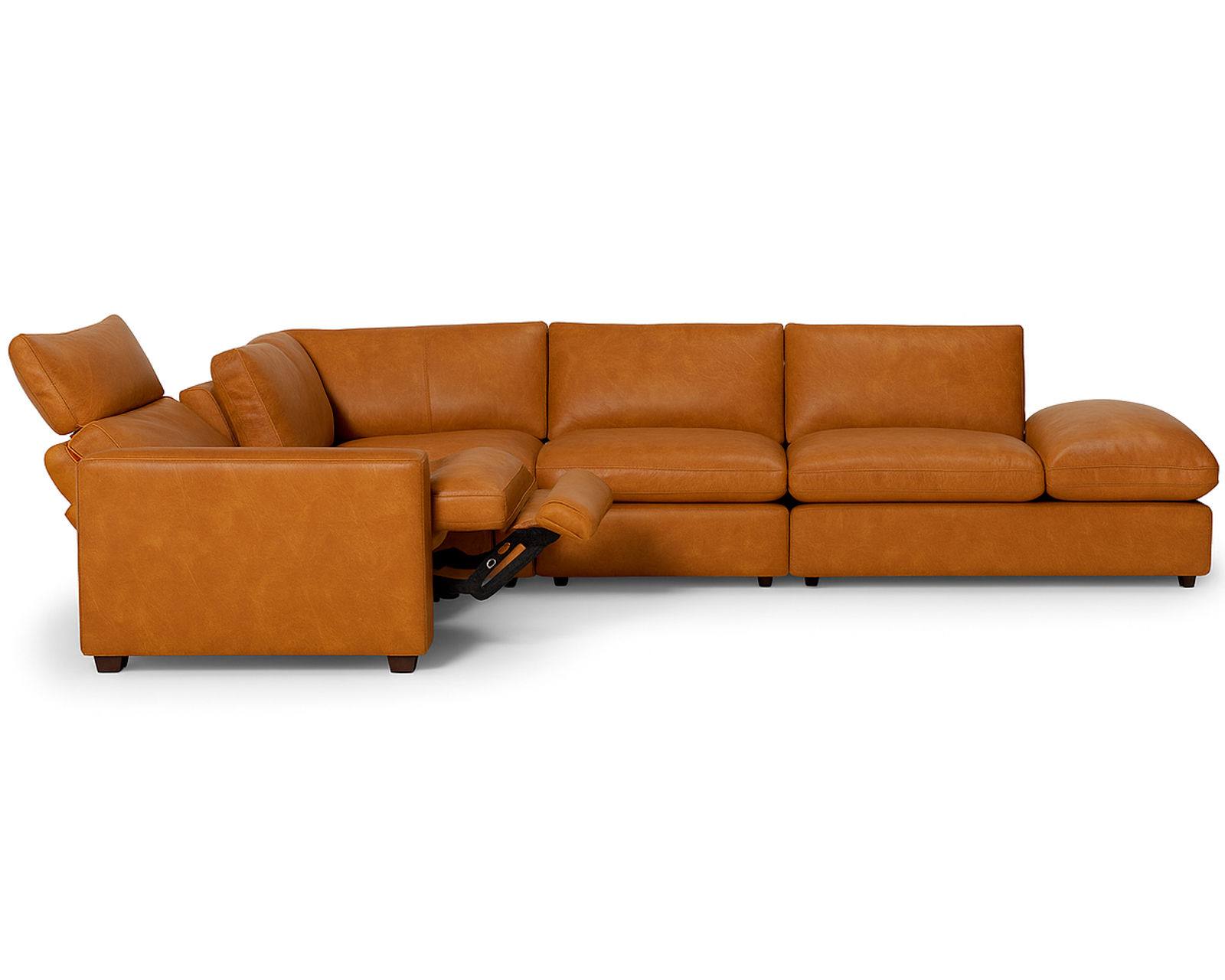 Laguna 77752 Power Reclining Sectional (+100 leathers) - Layout R: Four Piece Reclining Sectional 109" x 97"