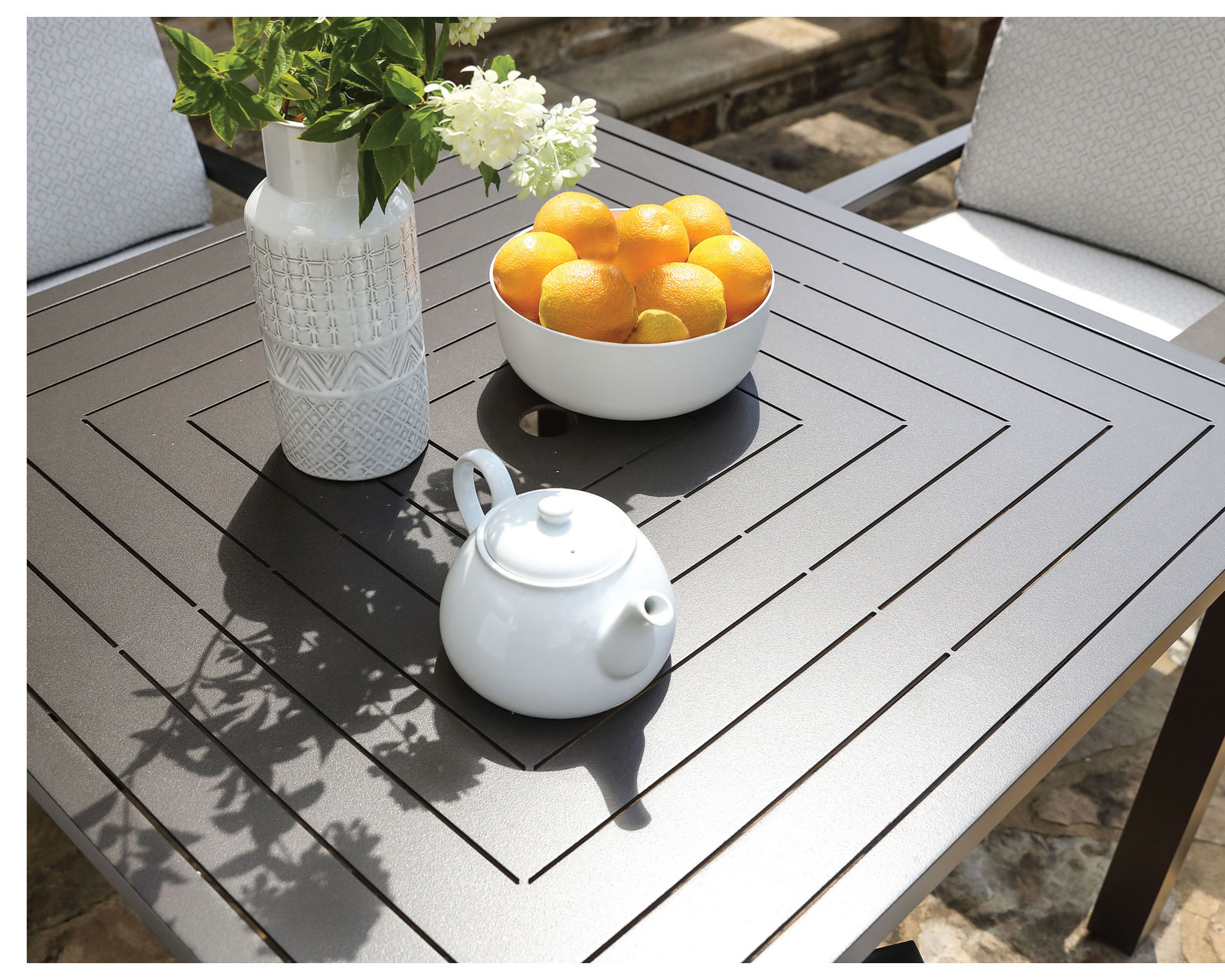 Sonoma 49" Square Outdoor Dining Table (8 Metal Finishes)
