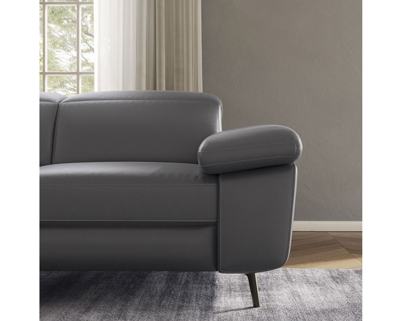 Coro Power Headrest Power Reclining Sofa (85" or 95") +50 leathers