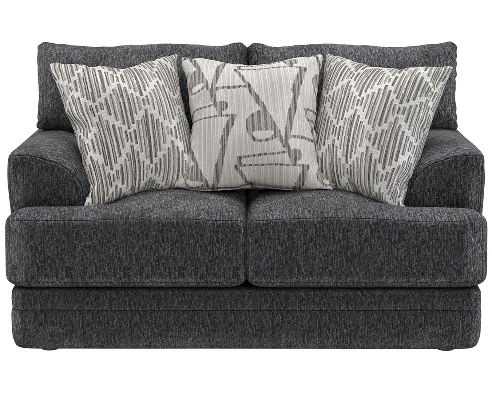 Tyson 93" Sofa (2 colors) includes pillows - Tyson 68" Loveseat Shown in Fabric Slate