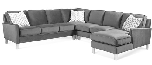 Layout J: Four Piece Sectional 110" x 113" x 64"