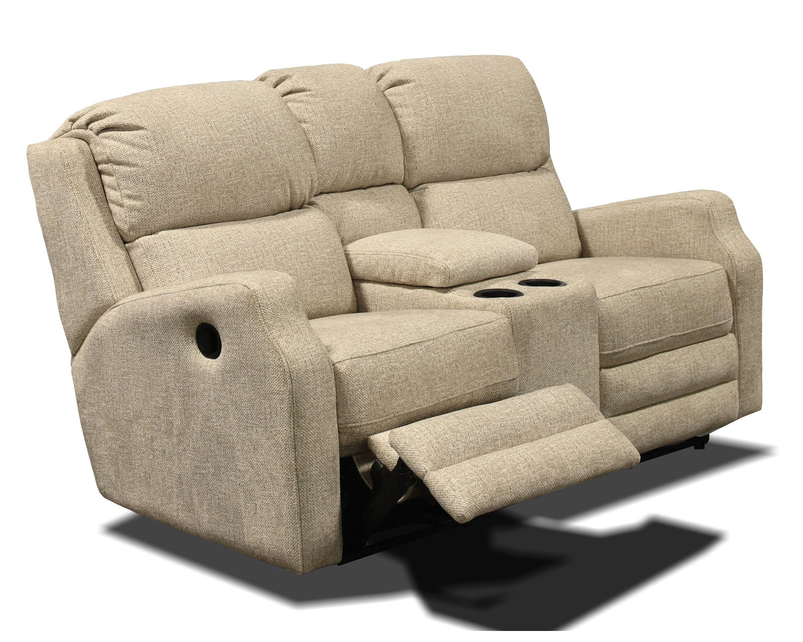 Uptown 79" Reclining Sofa - EZ1A00 (+100 Standard and Performance Fabrics) - Uptown 68" Double Reclining Console Loveseat