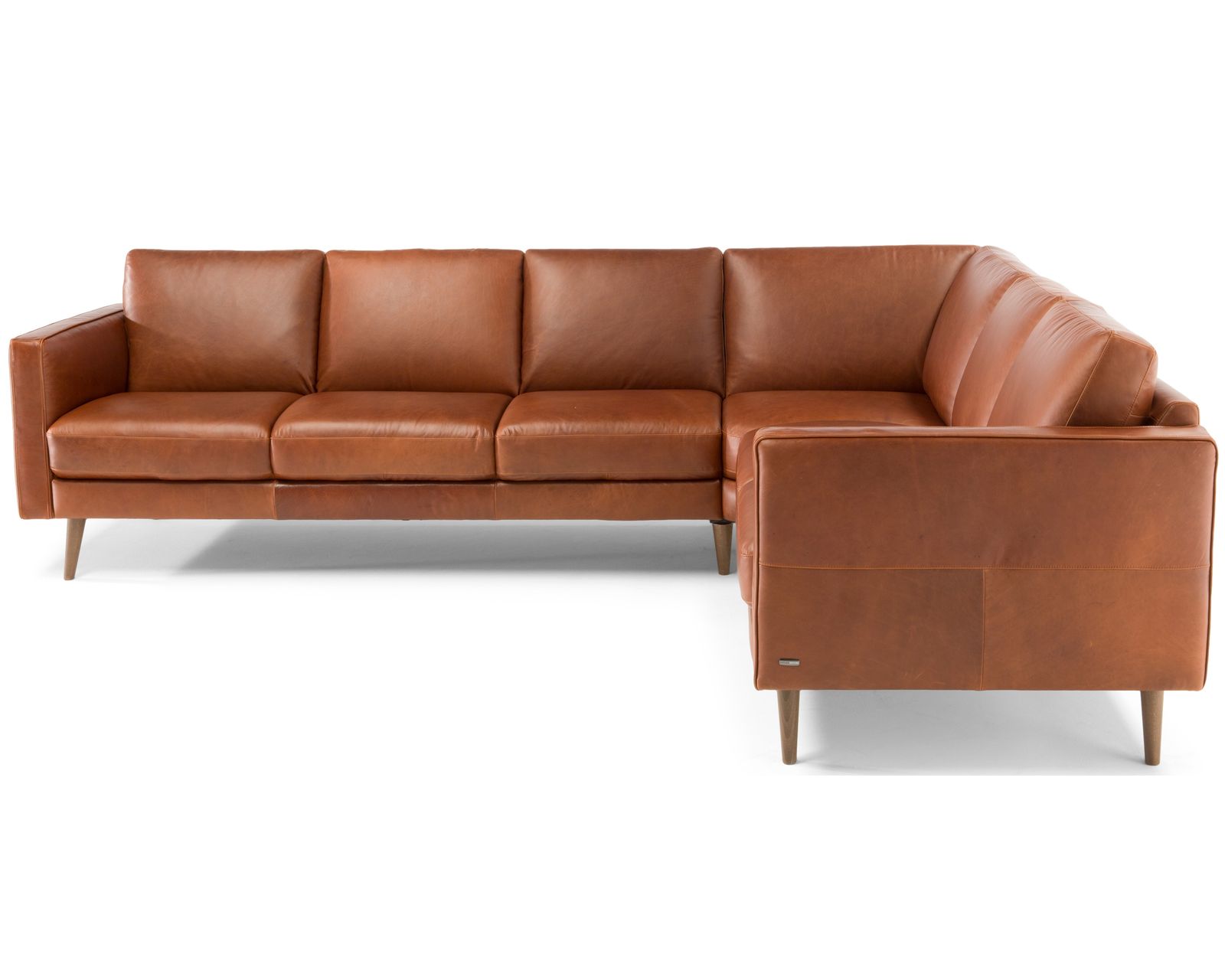 Destrezza C092 Sectional (+50 leathers) - Layout H: Three Piece Sectional 117" x 92"