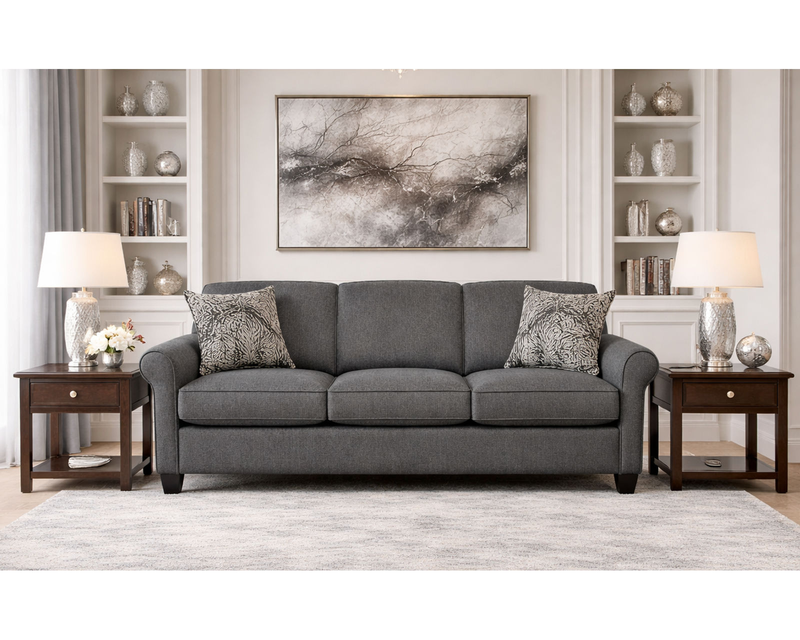 Angie 83" Sofa  (+100 Standard and Performance Fabrics) - Custom Comfort. Lasting Quality.