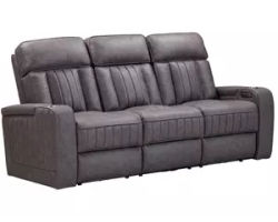 Equinox 85" Power Headrest Power Reclining Sofa w/ Dropdown Table Mercury (In stock - Fast shipping)