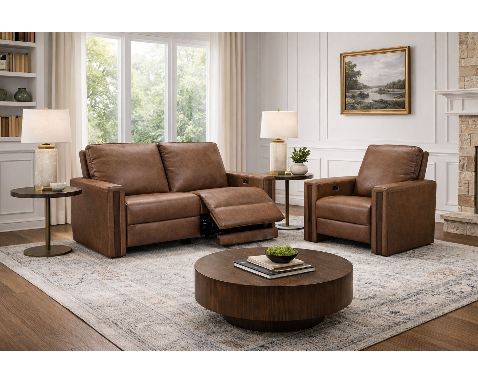 Forrest Dual Power Reclining Sofa — Available in Standard & Wide Cushions, 140+ Leather Options, and 78", 83", or 110" Widths - Built Stronger. Feels Better. Lasts Longer.