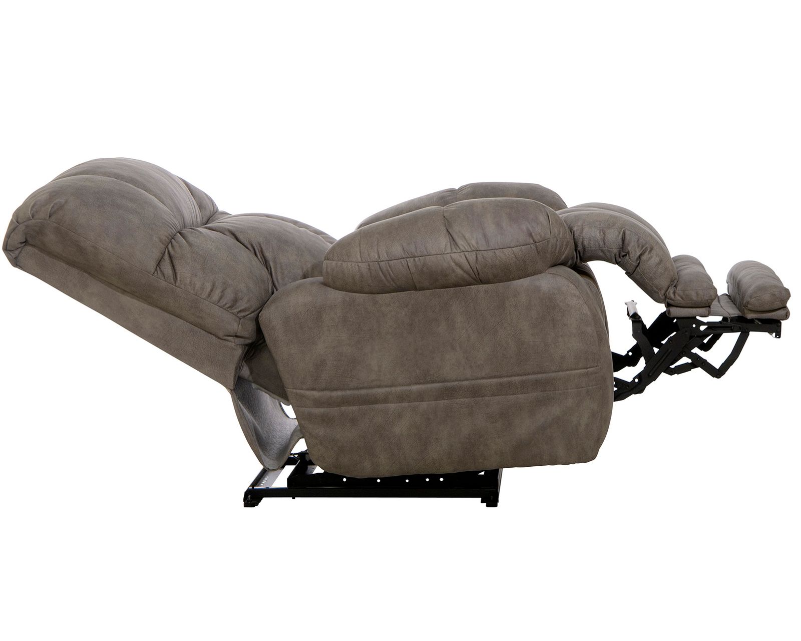 Dawkins Big Man's Lay Flat Power Recliner with Extended Ottoman Big and Tall Comfort (RATED 400 LBS.) 2 colors - Relaxation Without Compromise.