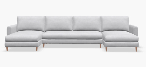 Layout G: Three Piece Sectional 61" x 133" x 61"
