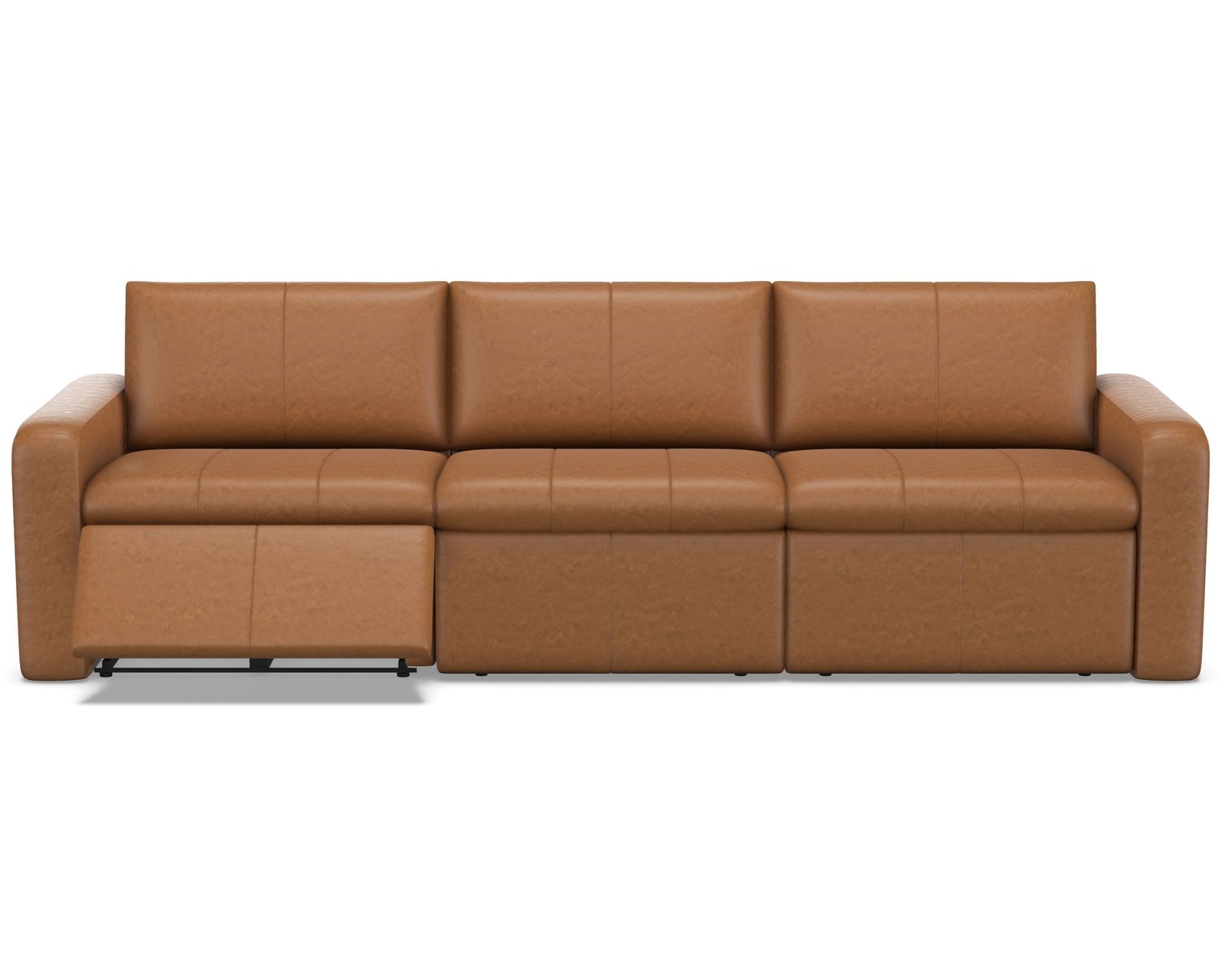 Blanche Reclining or Stationary Sofa — Available in Wide Cushions, 140+ Leather Options, and 79"or 112" Widths - Blanche 112" Stationary or Reclining Sofa (Wide Seat, 2 Cushions)