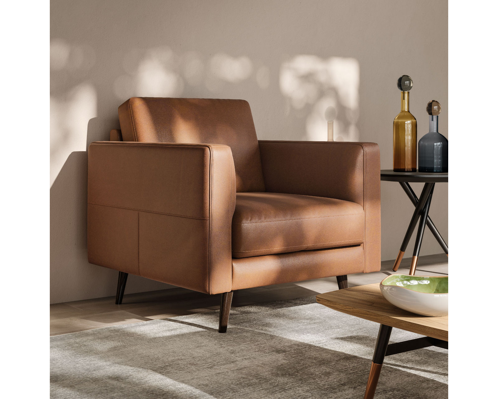 Destrezza C092 Sofa (76" or 83") +40 fabrics - Destrezza Armchair