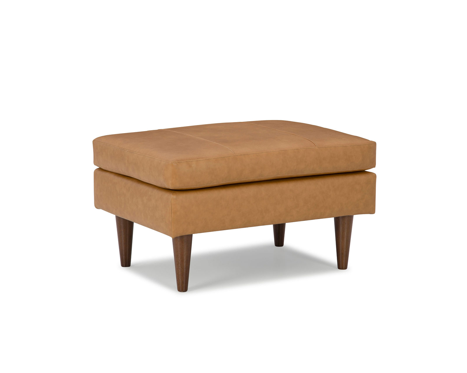 Trafton Leather Sofa (+3 leathers) 81" - Trafton Leather Ottoman in Butterscotch