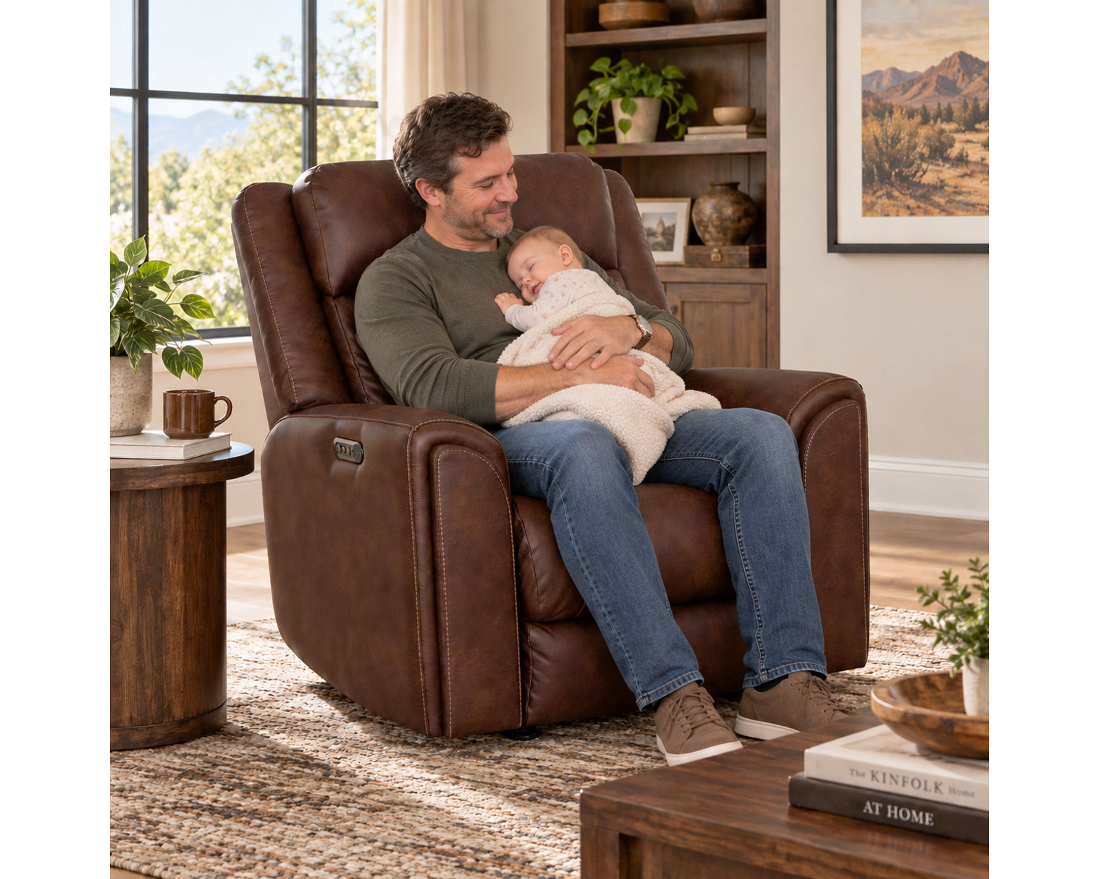 Phoenix 693 Three-Piece Reclining Sectional (Three Recliners. One Incredible Place to Relax) Neori Air Massage Available - Power Recline with Power Headrest Available