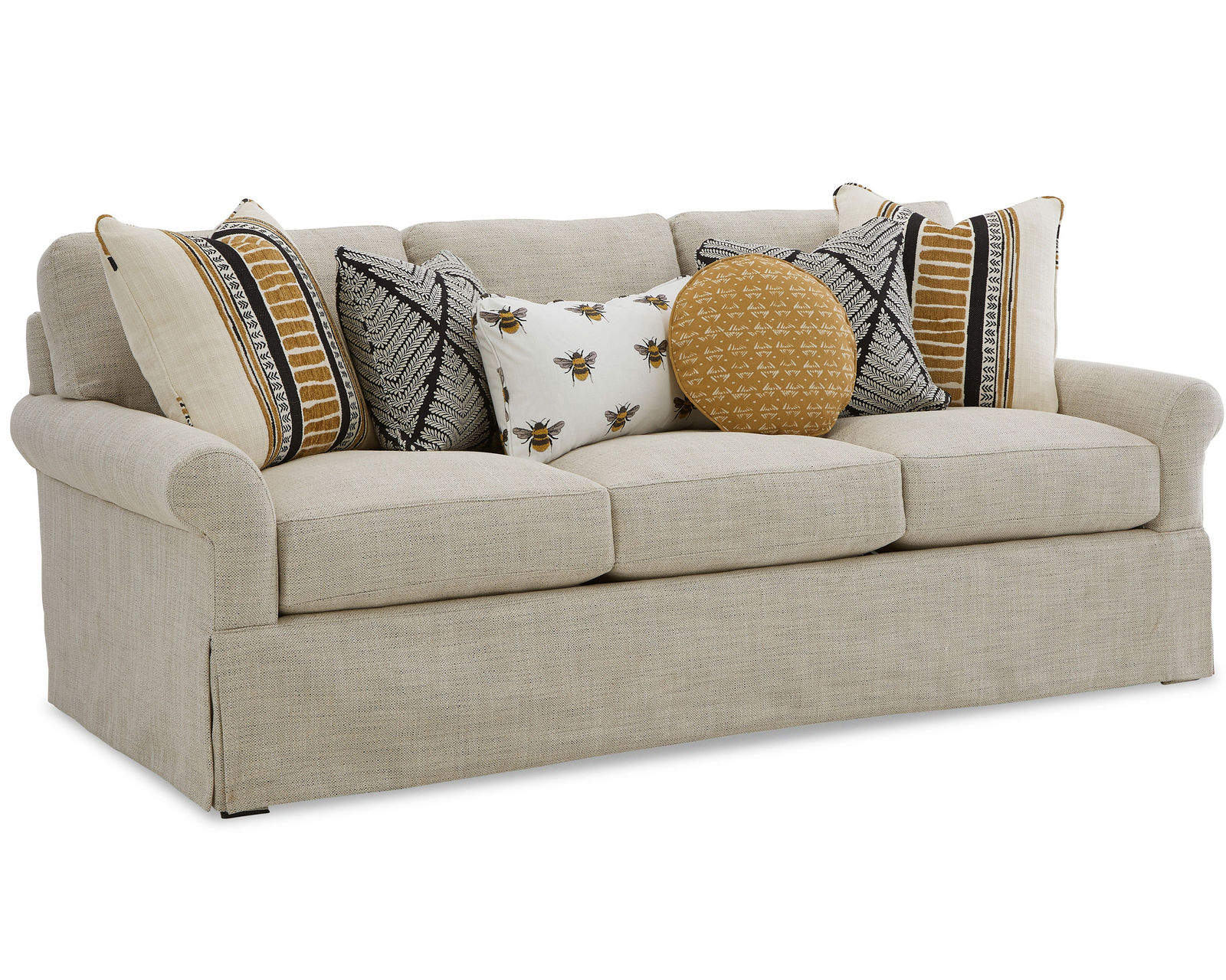 Carrollton 90" Sofa (Performance fabrics) P983550BD - Features Blend Down Cushions & Toss Pillows