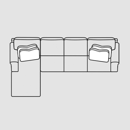Layout C: Four Piece Sectional