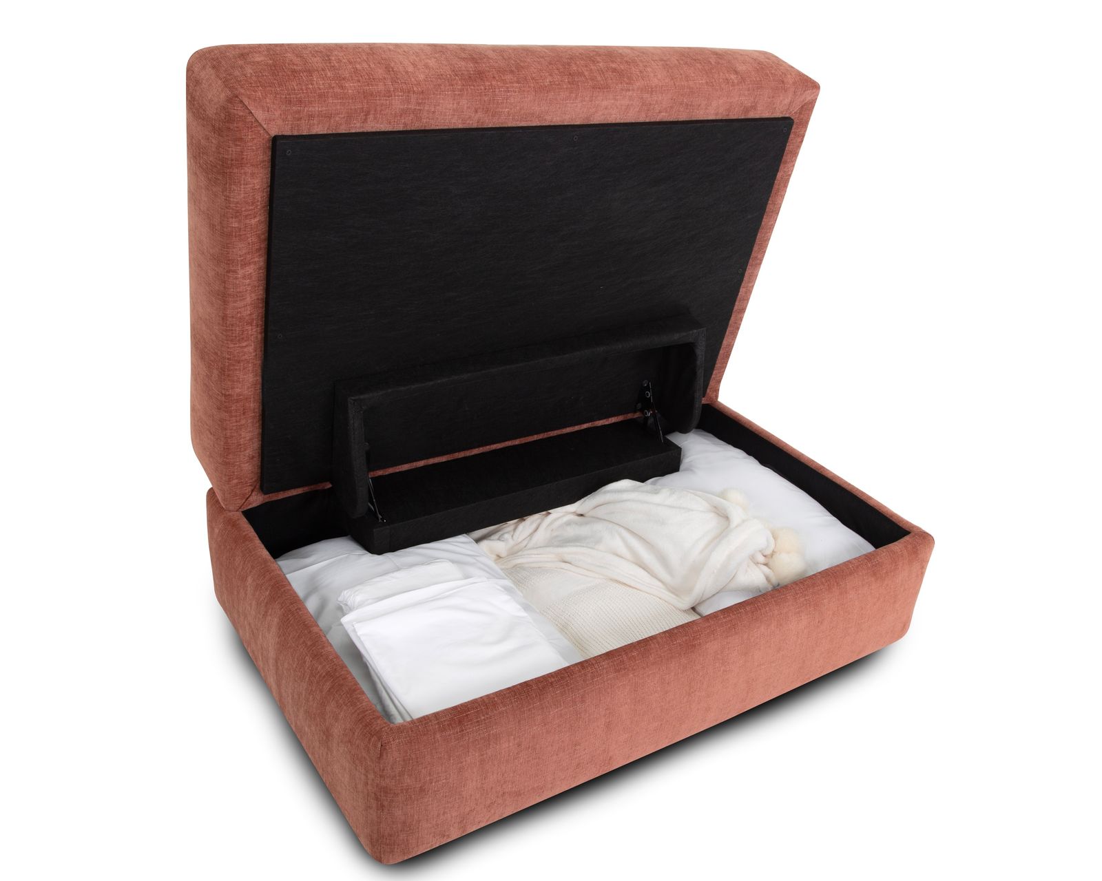 Dahlia 814 Three Piece Sectional (Modern Versatility. Deep Comfort) - Dahlia Storage Ottoman