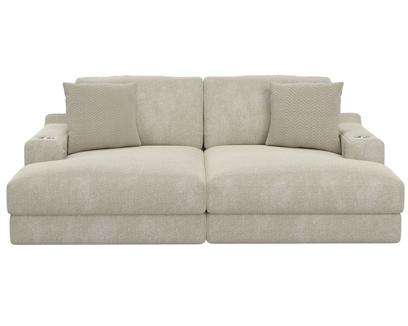 Cozy Double Wide 88" Home Theater Chaise (2 colors) Includes pillows - Designed for Families. Built for Life.