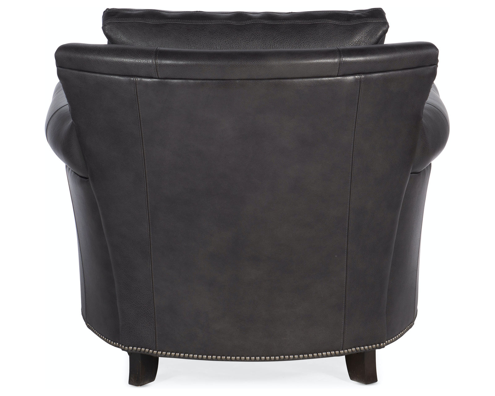 Bradington Youn Richardson Stationary Sofa 8-Way Tie - Top Grain Leather - In Stock (Grey) - Richardson Stationary Chair 8-Way Tie - Top Grain Leather - In Stock