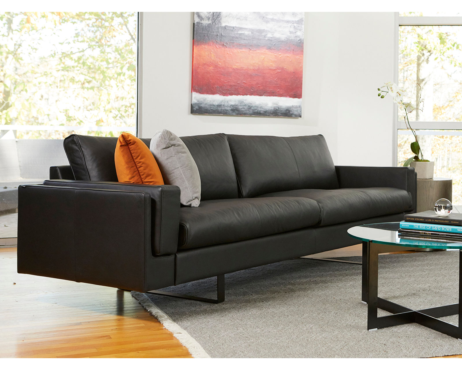 Endless 92" or 103" Leather Sofa (+20 leathers)