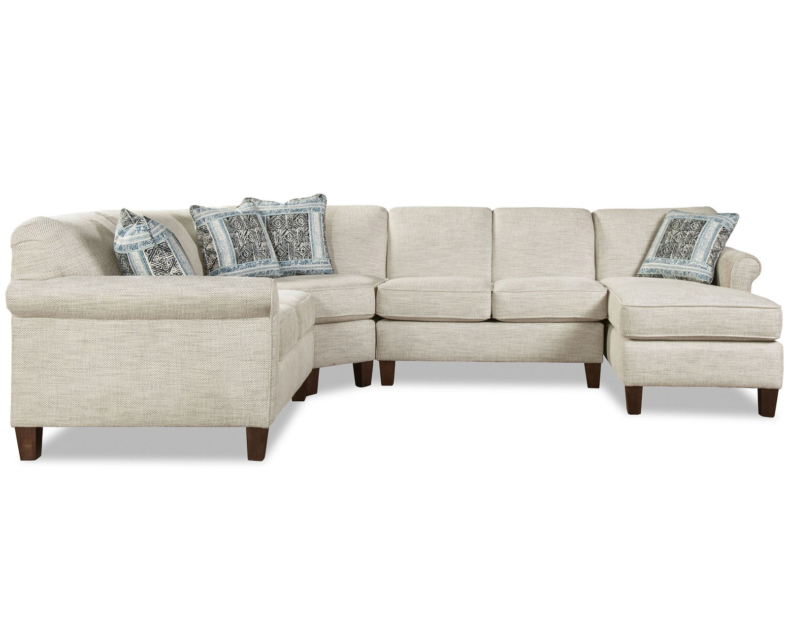 M9 Sleeper Sectional (100+ Performance fabrics) Make it yours - Sleeper Sectional Layout E:  Shown with sock arm, tight back and tapered legs