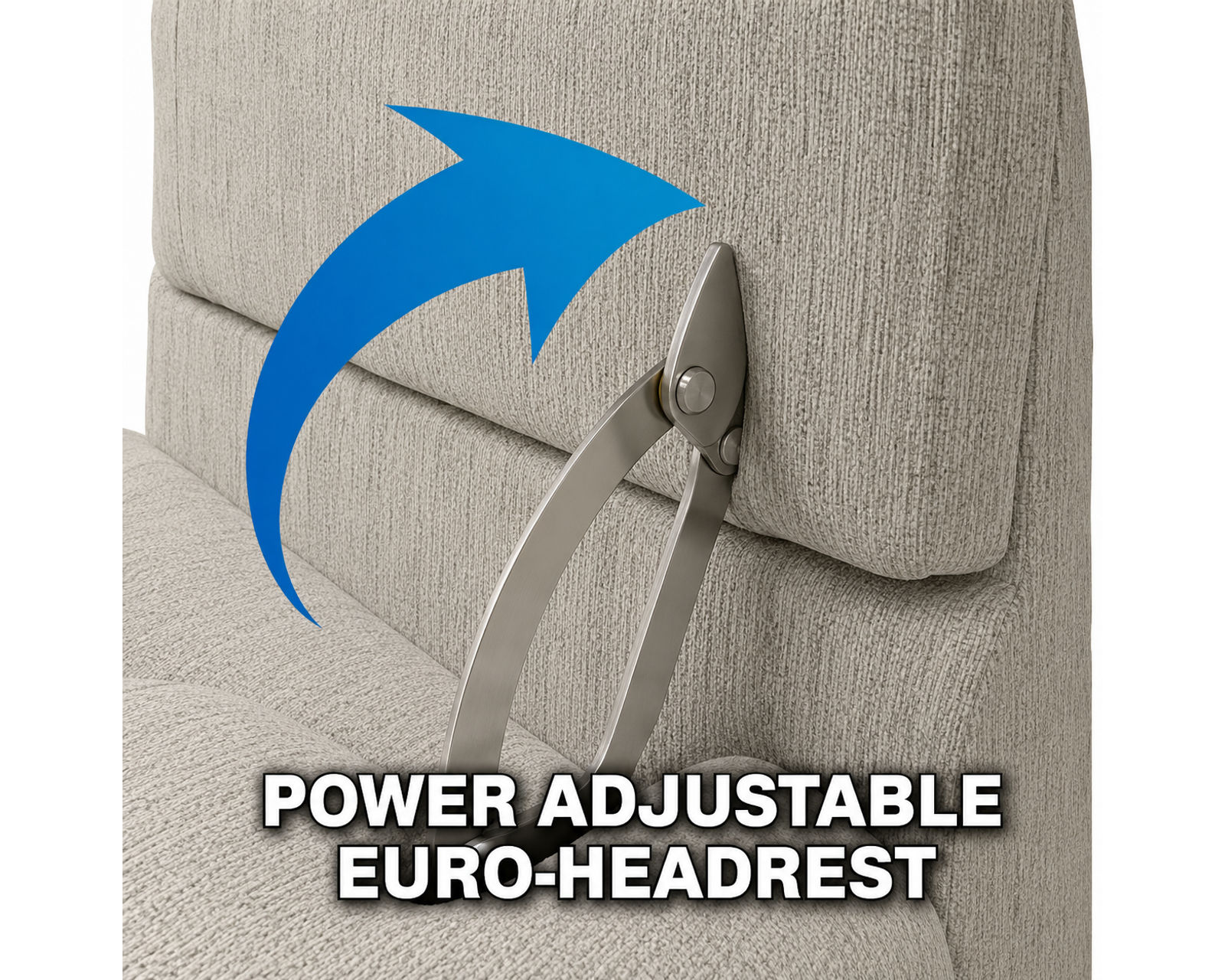 Darby 93" Wide Seat Power Reclining Sofa with Power Euro Headrests (2 colors) - Power Adjustable Euro-Headrest
