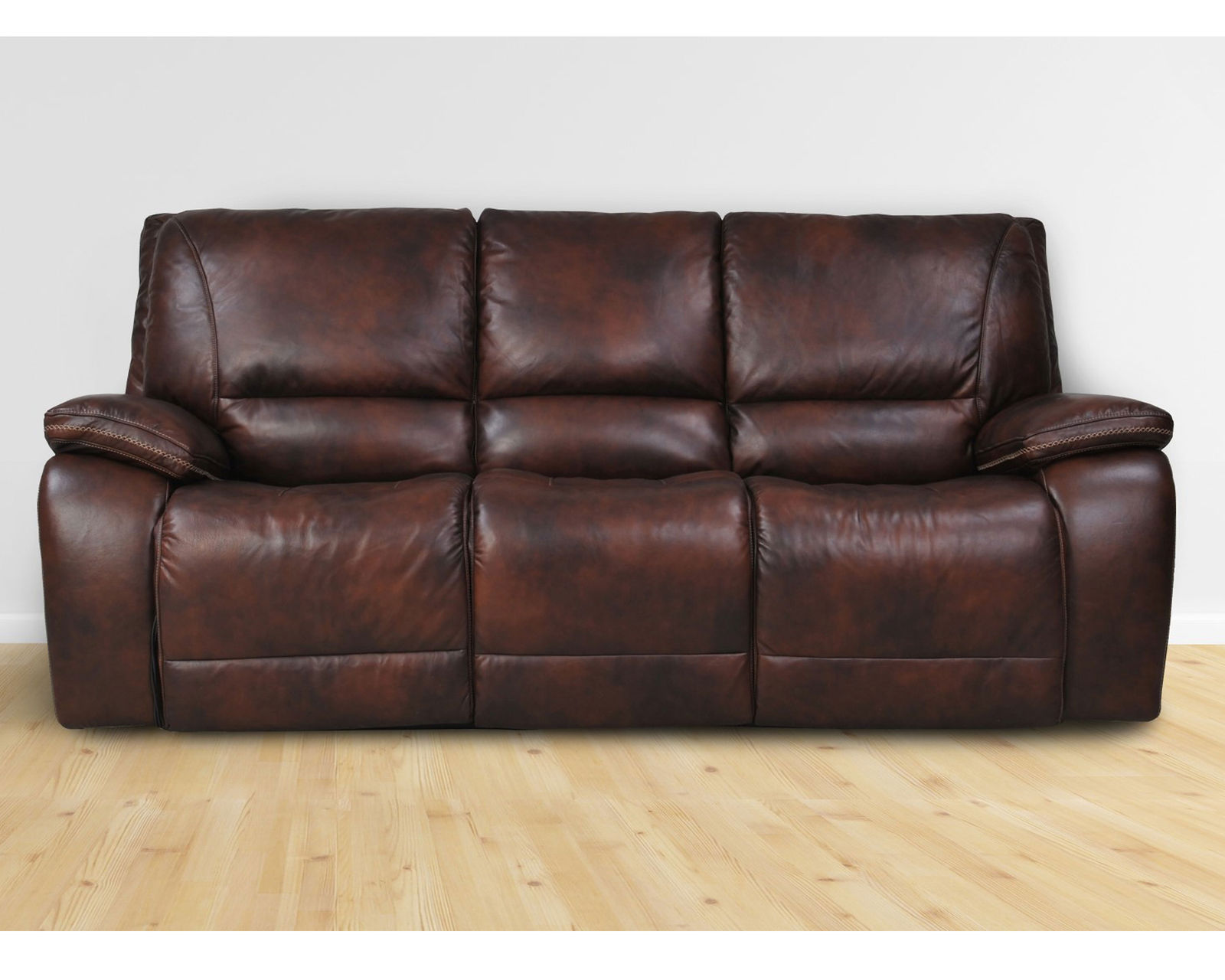 Vail 87" Power Headrest Power Reclining Leather Sofa (In stock - Fast shipping) - Vail Leather Power Headrest Power Reclining Sofa