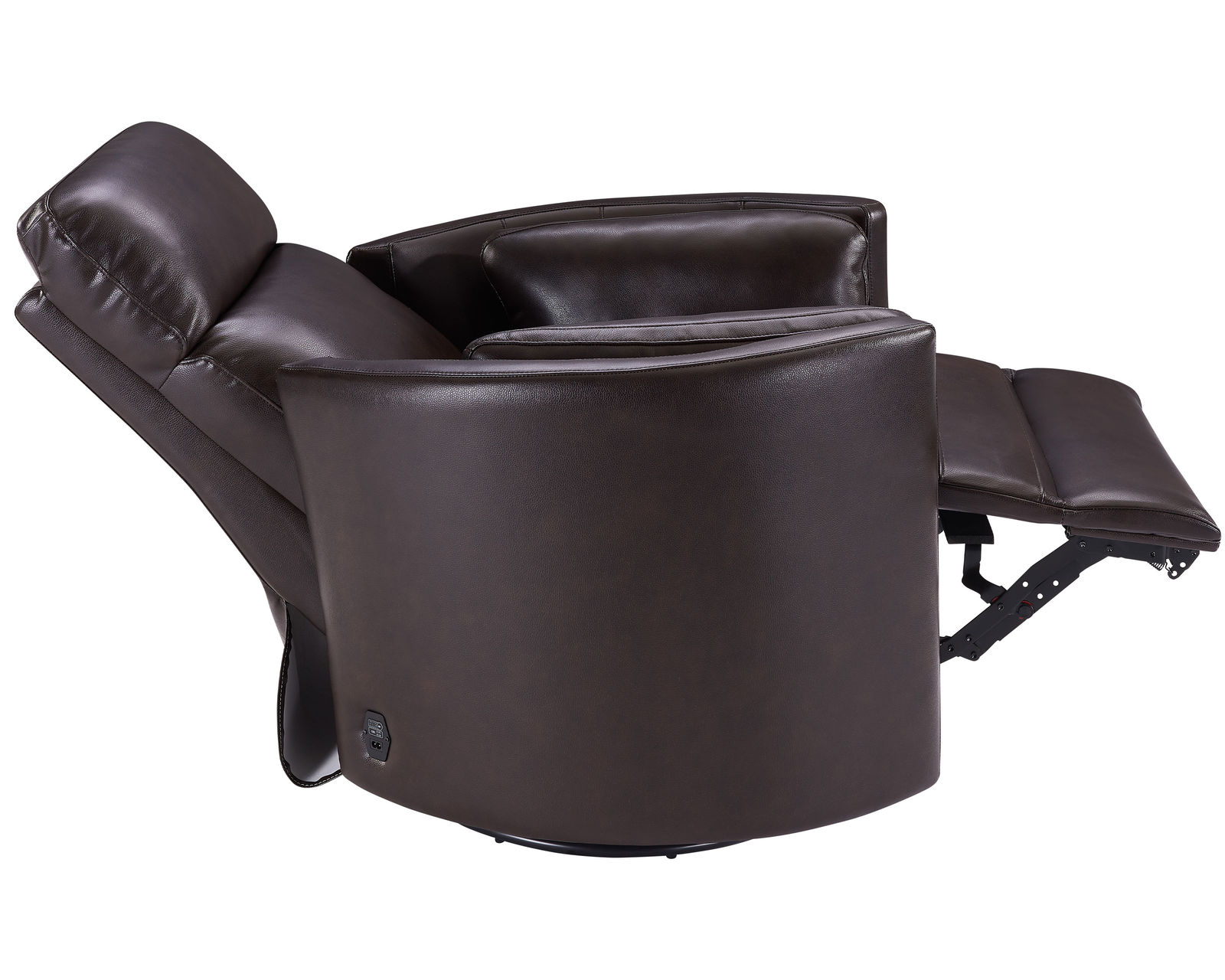 Radius FreeMotion Cordless Power Swivel Glider Recliner (Battery Operated) in Burgundy Leather (In stock - Fast shipping) - Radius FreeMotion Cordless Power Swivel Glider Recliner (Battery Operated) in Florence Burgundy