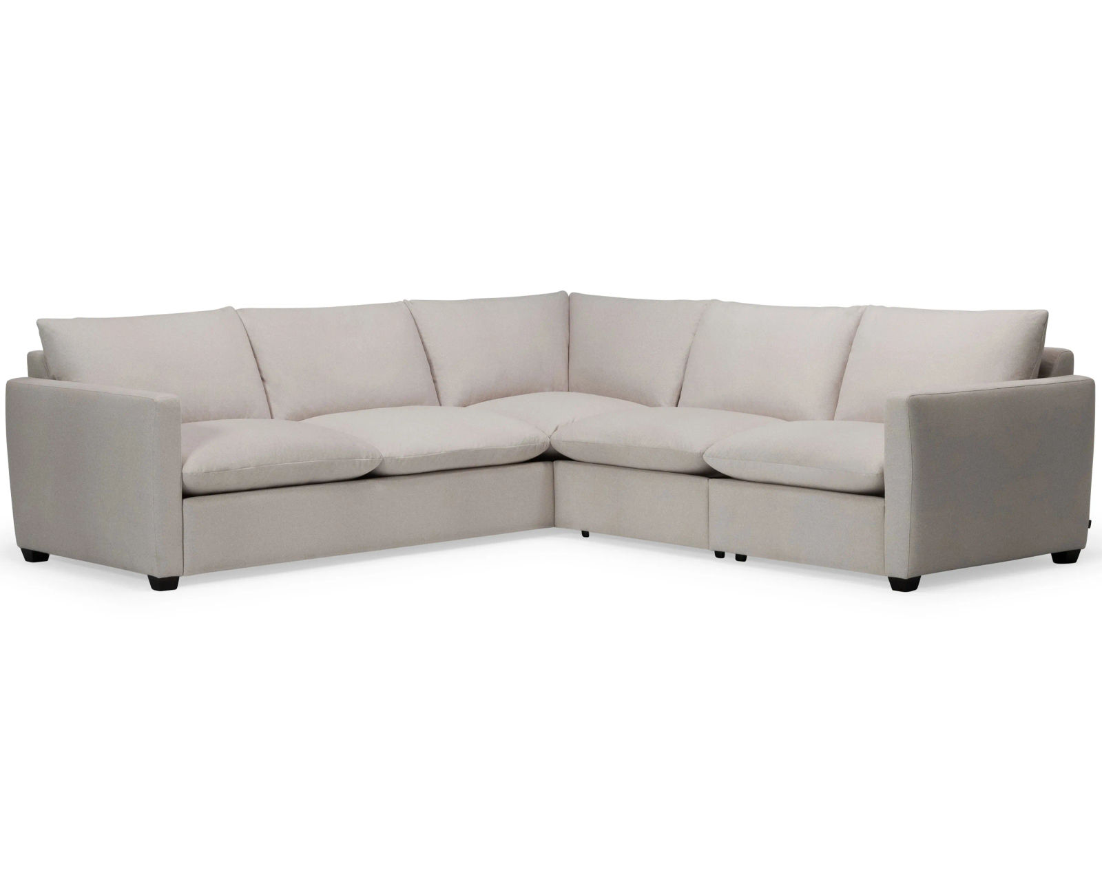 Laguna 77752 Stationary Sectional (+60 fabrics) - Layout E: Two Piece Sectional 107" x 104"