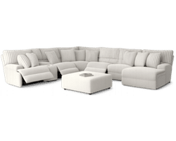Carmen Deep Seat Power Headrest Power Reclining Sectional (includes pillows)