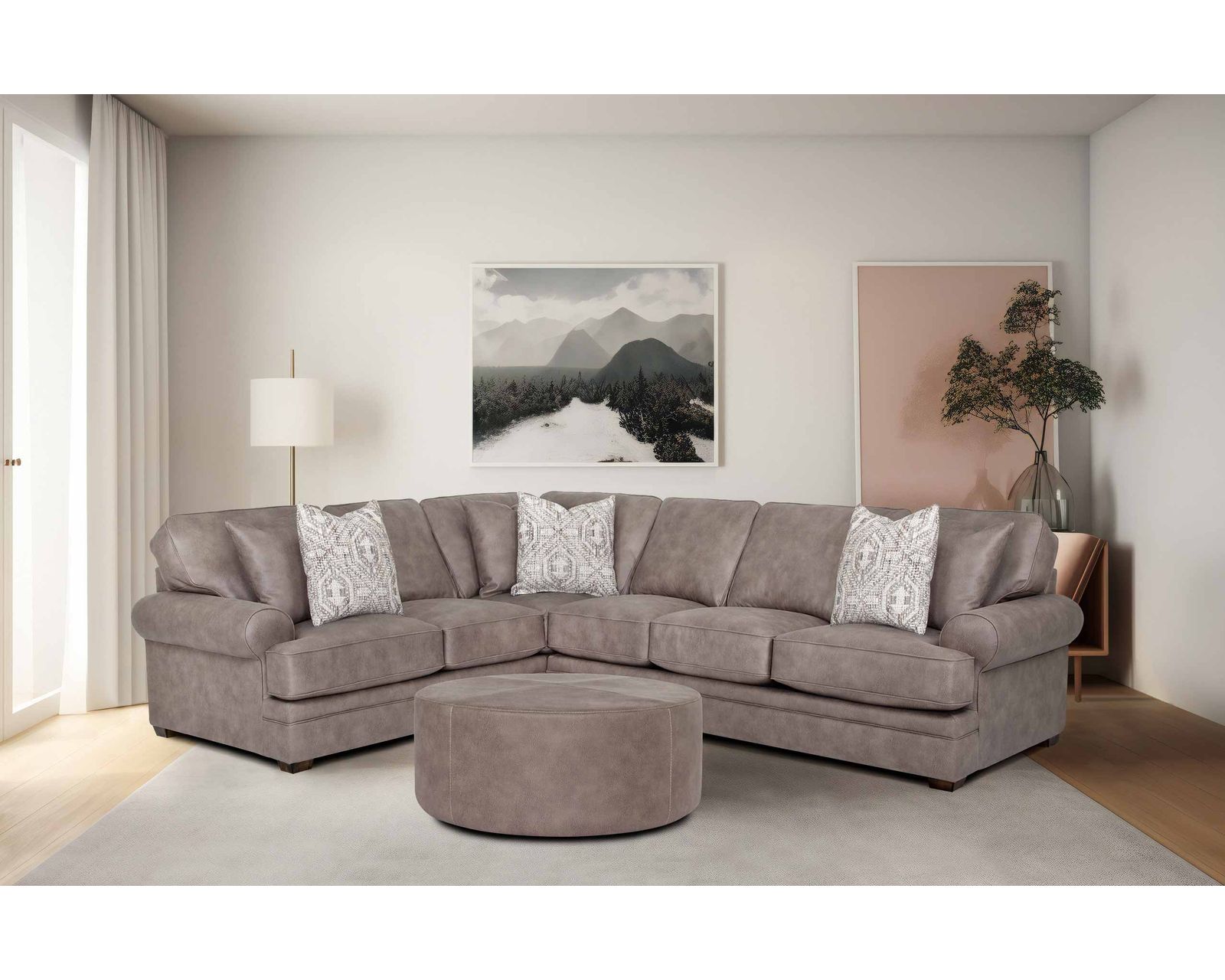 Brighton Two-Piece Sectional (Spacious Comfort. Timeless Style. Made for the Way You Relax) - Luxury Looks. Beautiful Rooms. Surprisingly Affordable.