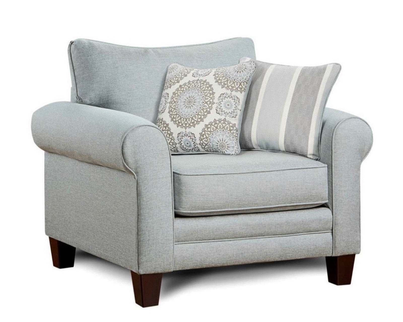 Grande Mist 88" Sofa - 1140 (includes pillows) Performance fabric (In stock) - Grand Mist Chair and a Half (Performance fabric)