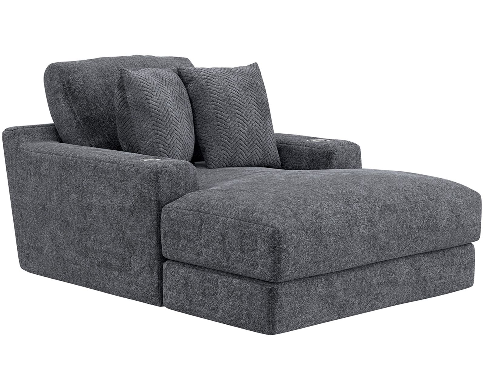 Cozy 51" Extra Wide Chaise (2 colors) includes pillows