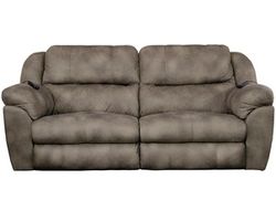 Flynn 90" Power Lay Flat Reclining Sofa with Power Headrests, Power Lumbar, Dual Heat &amp; Massage
