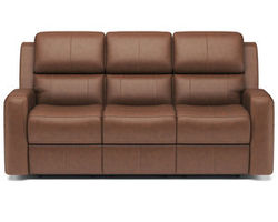 Linden Leather Power Reclining Sofa with Power Headrests and Lumbar (946-72) ZERO GRAVITY - In stock