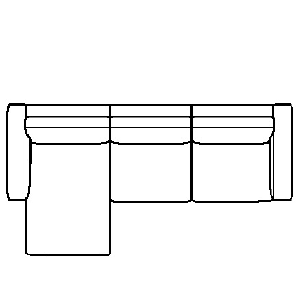 Layout C: Two Piece Sectional 63" x 119"