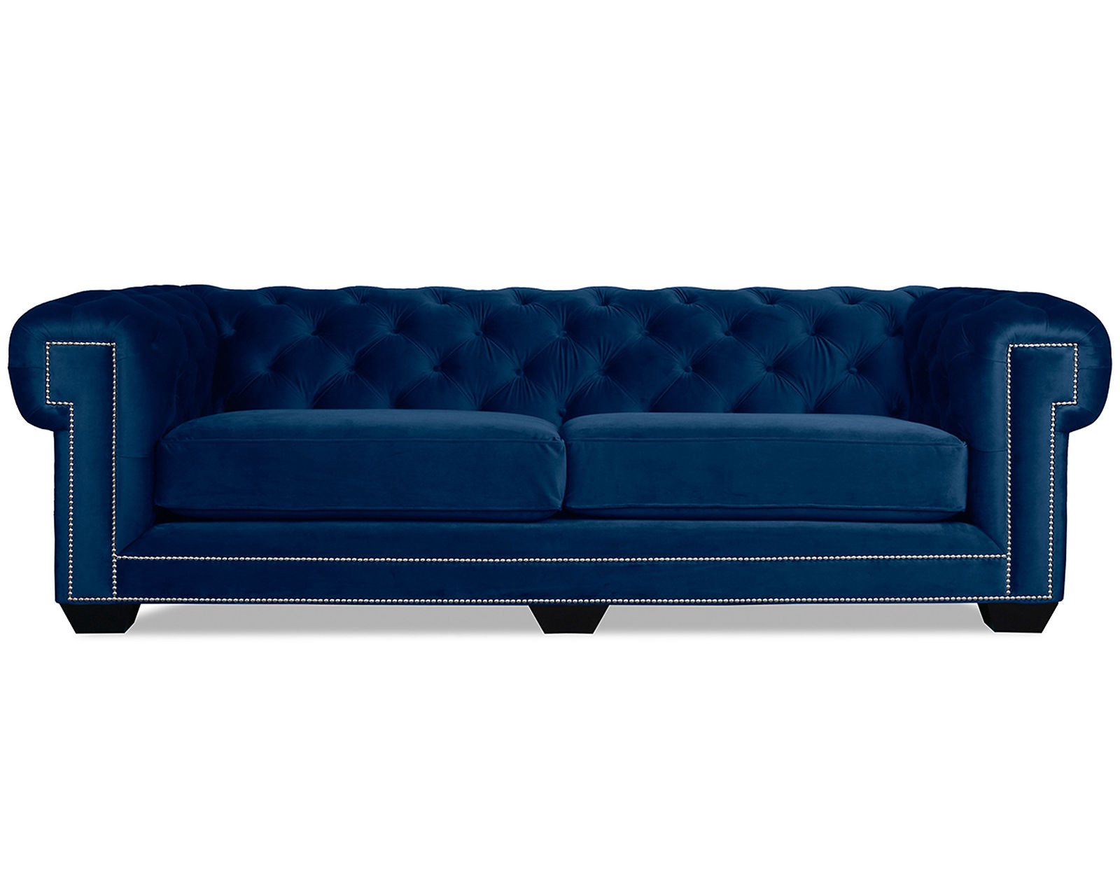 Cornell Chesterfield Tufted Sofa in Blue - 72" - 90" - 103" - Cornell Chesterfield Tufted Sofa 90" Blue