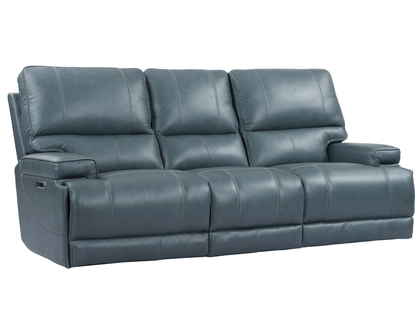 Whitman FreeMotion Cordless Power Headrest Power Recliner (Battery Operated) Azure (In stock - Fast shipping) - Whitman Cordless Power Headrest Power Reclining Sofa