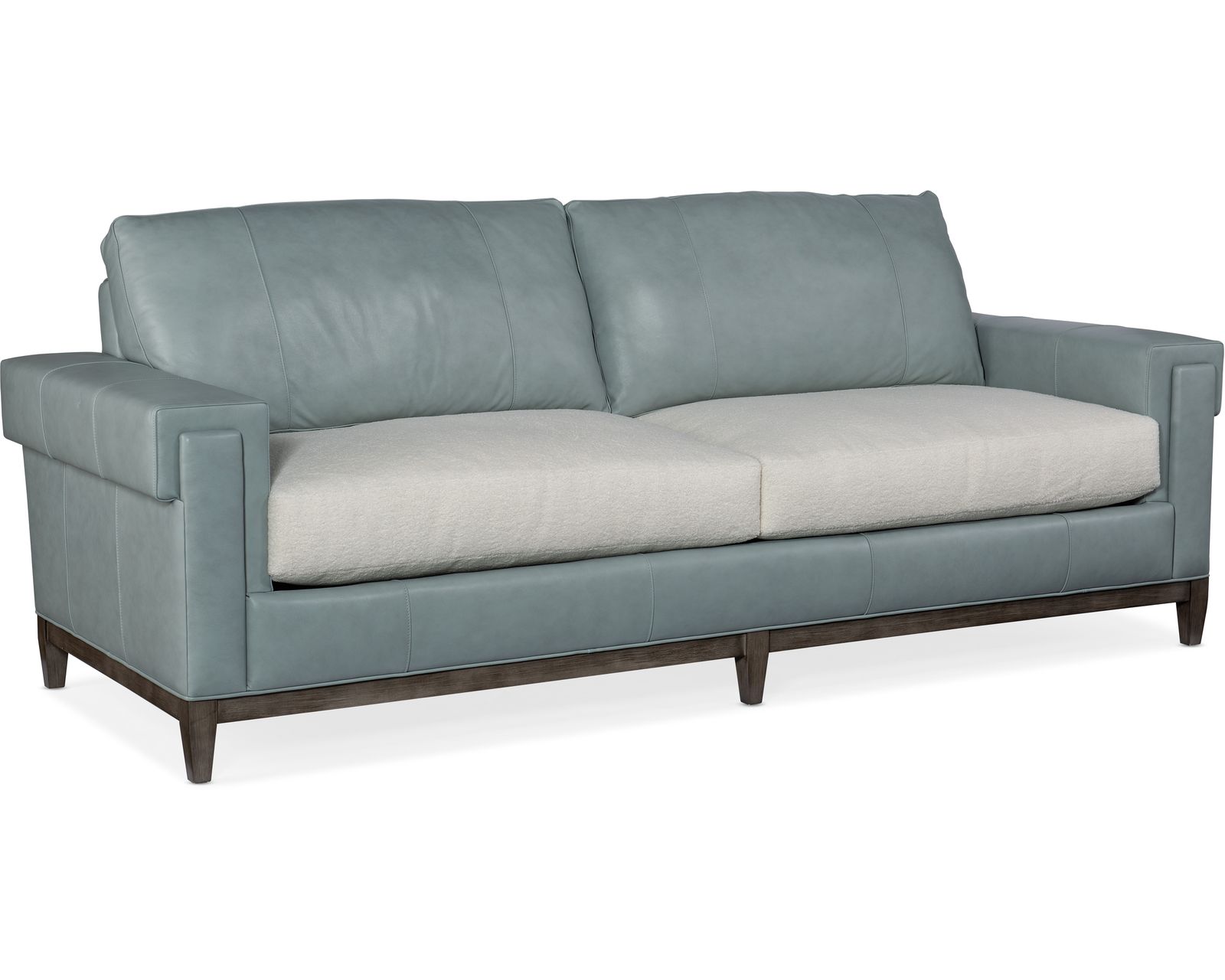 Bradington Young Noah 76" Studio Sofa (12 leathers) 8-Way Hand Tie - Noah 76" Stationary Studio Sofa 8-Way Hand Tie