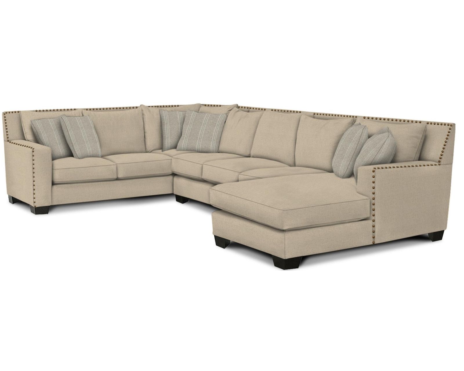 Luckenbach Stationary Sectional  (+100 Standard and Performance Fabrics) -  Layout H: Three Piece Sectional 102" x 160" x 71"