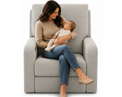 Lullaby Power Headrest Power Auto-Glide Nursery Recliner Motorized Gliding Comfort (three colors)