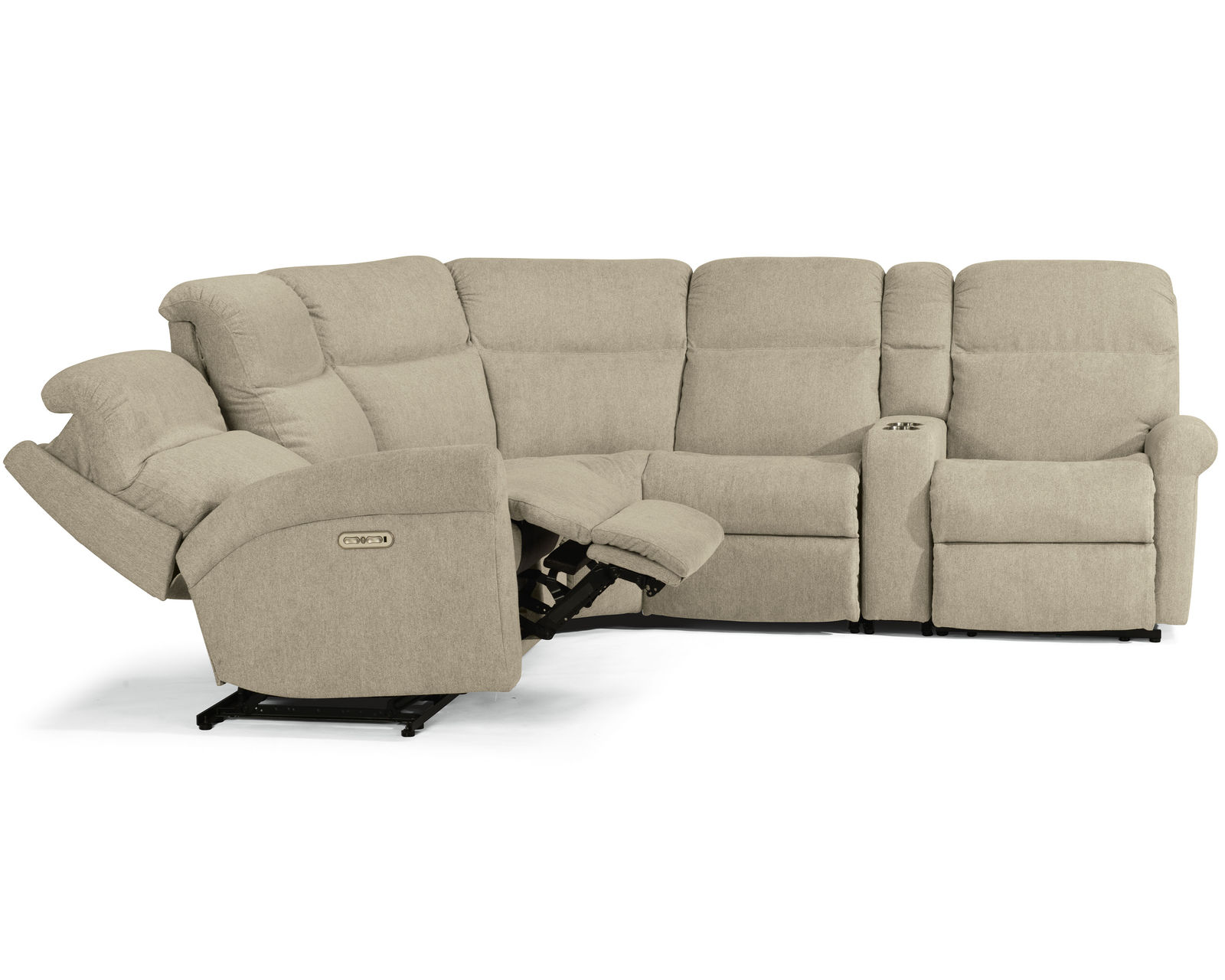 Davis Reclining Sectional (Colors Available) - Sectional Layout B: 