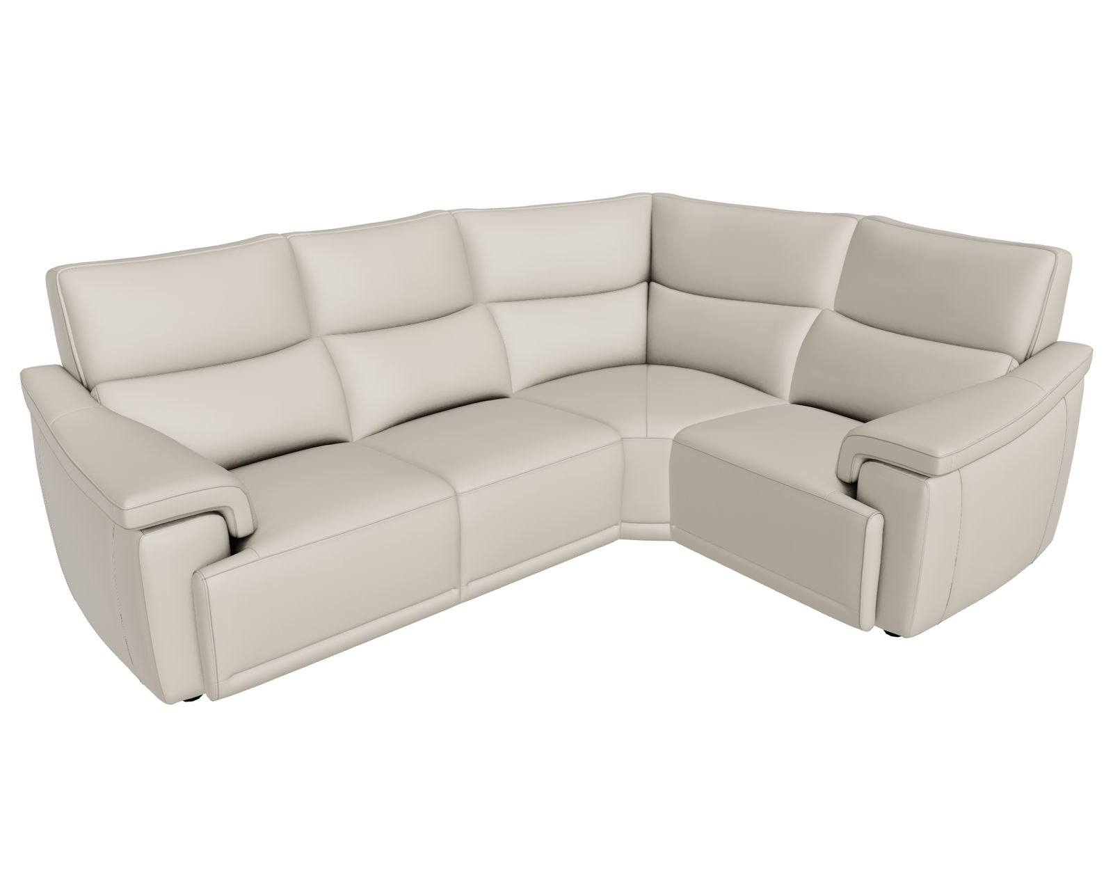 Brama C070 Sectional (+50 leathers) - Layout G: Four Piece Sectional 113" x 83"