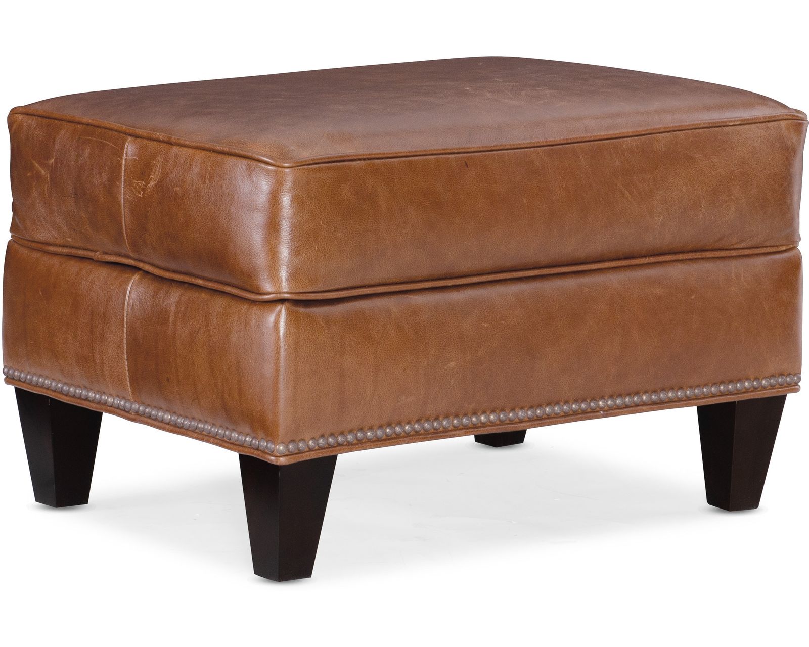 Bradington Young Mallory 774 Sofa (12 leathers) 8-Way Hand Tie - Mallory 19" x 26" Ottoman