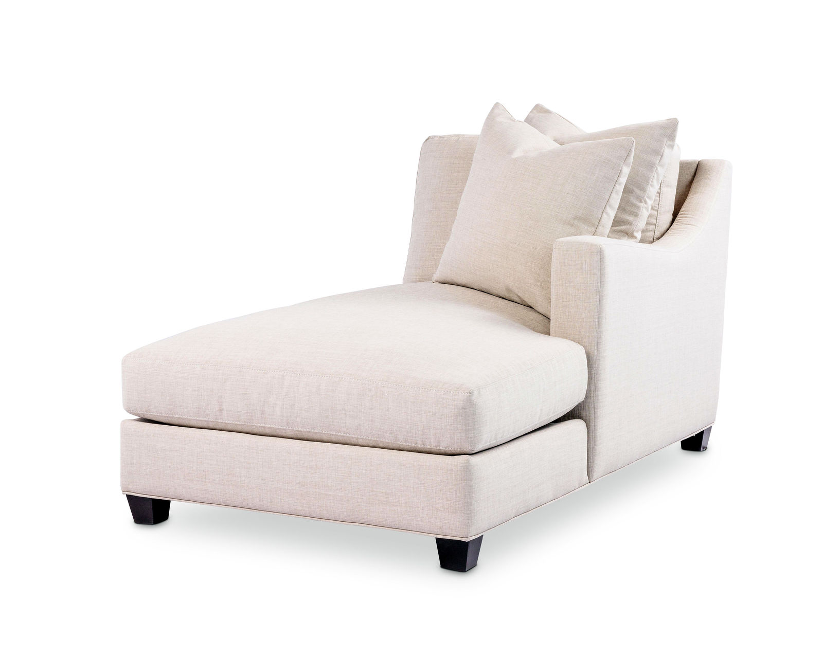 Warner Stationary Sectional (100+ fabrics) Down Cushions - Warner Right Arm Facing Chaise