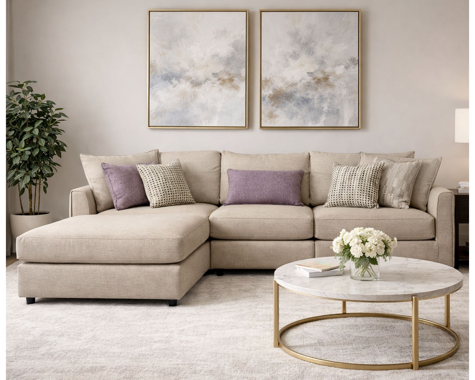 Tyler 1Q00 Modular Sectional  (+101 Standard and Performance Fabrics)