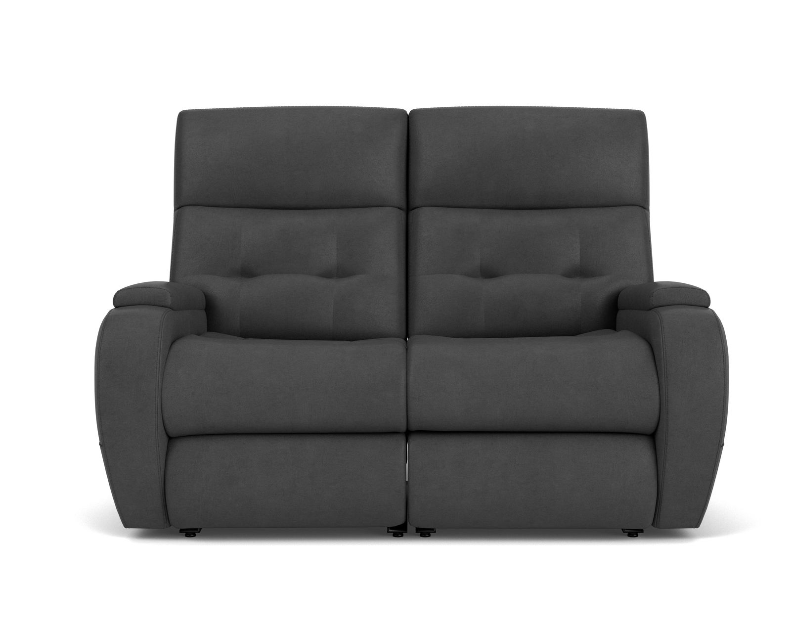 Strait Zero Gravity Leather Power Reclining Sofa with Power Headrests (Colors Available) - Home button returns the headrest and footrest support to their original position