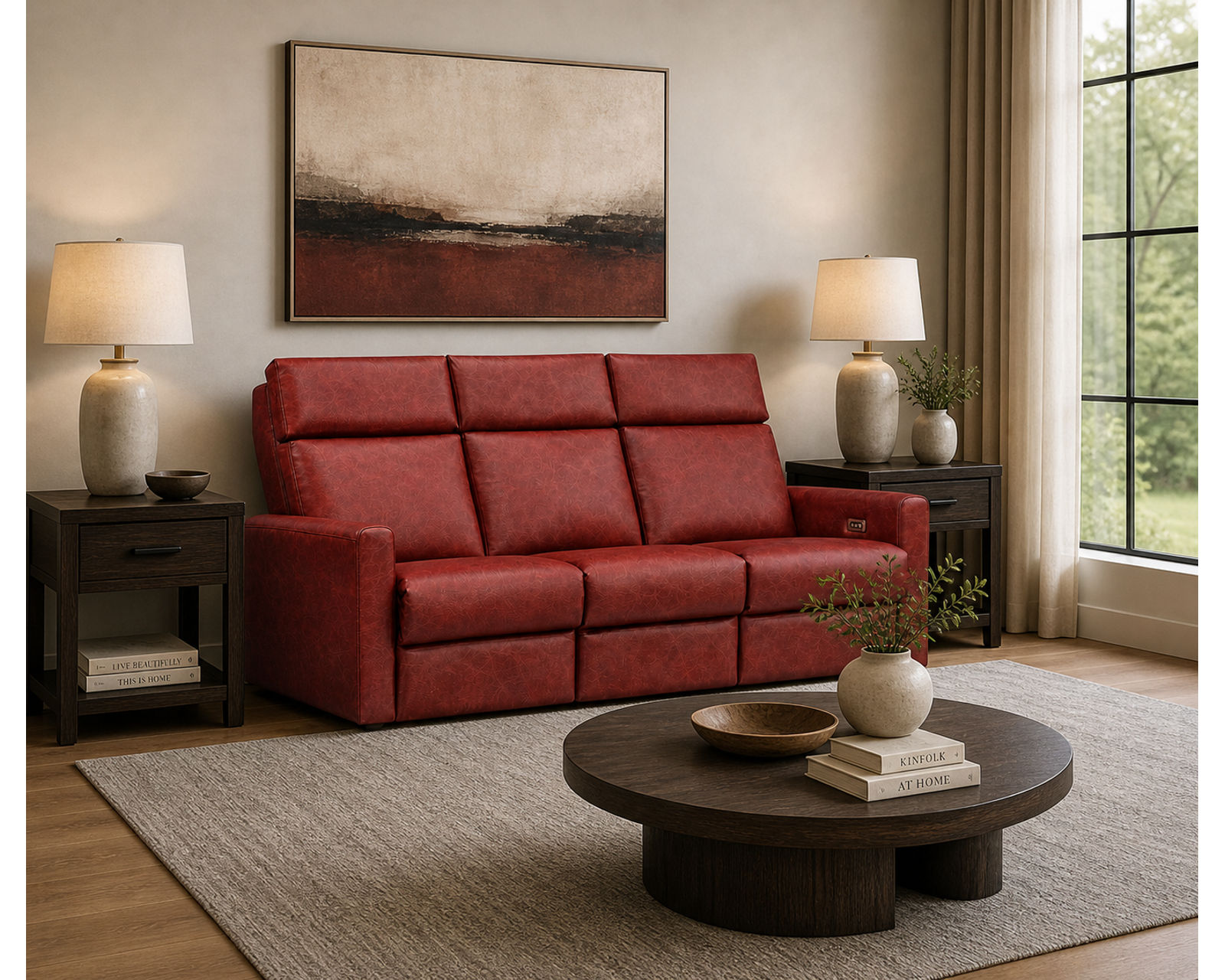 Lillian 73" Reclining Sofa (+140 leathers) - Crafted to Last. Designed to Impress.