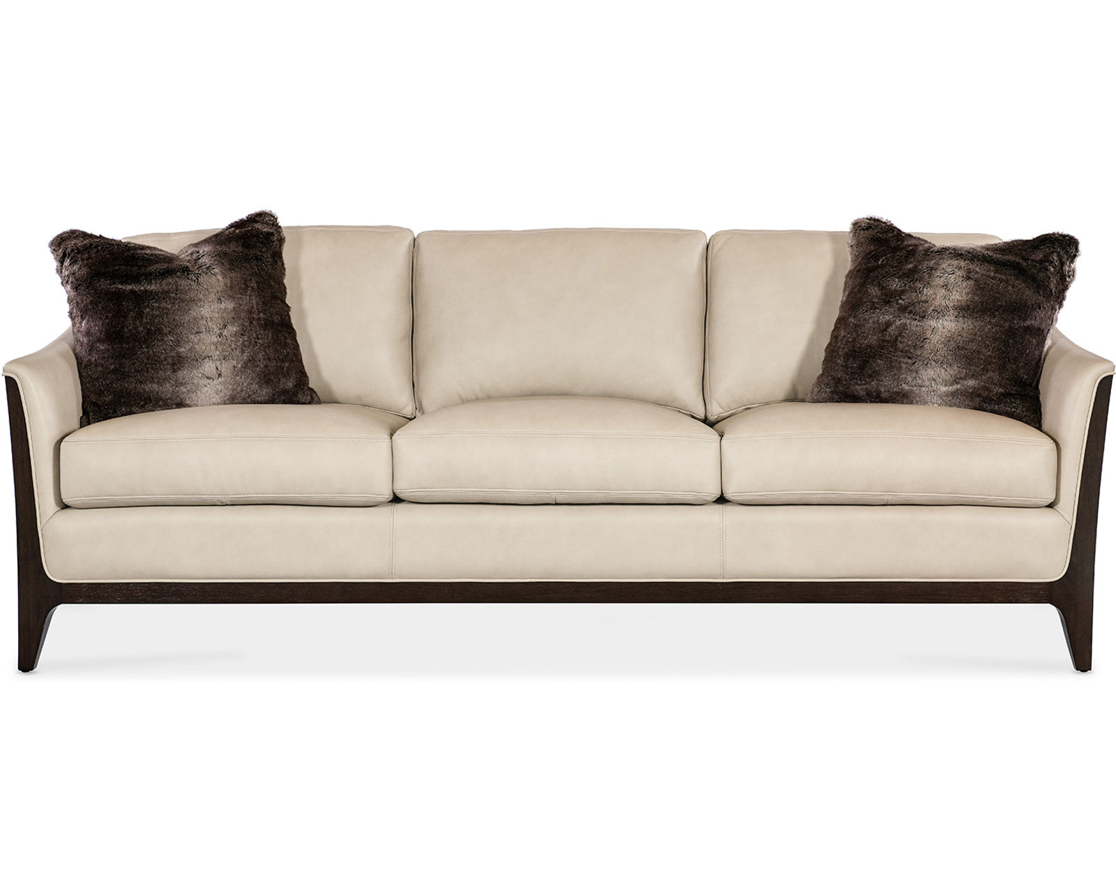 Sophia 85" Stationary Leather Sofa (In stock)