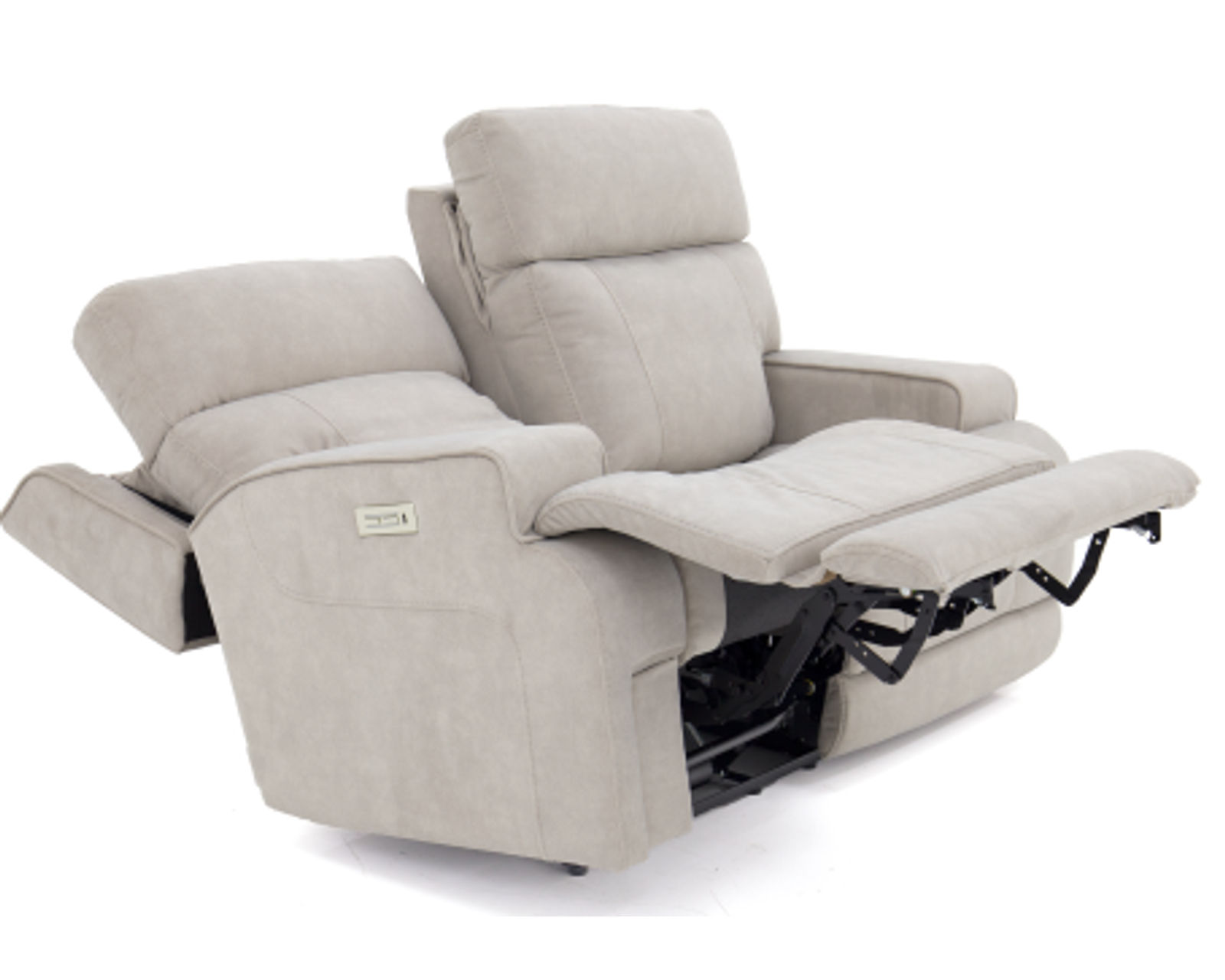 Ashbee 89" Zero Gravity Sofa w/Power Recline, Power Head Rests & 3" Footrest Extension (Dove) In stock