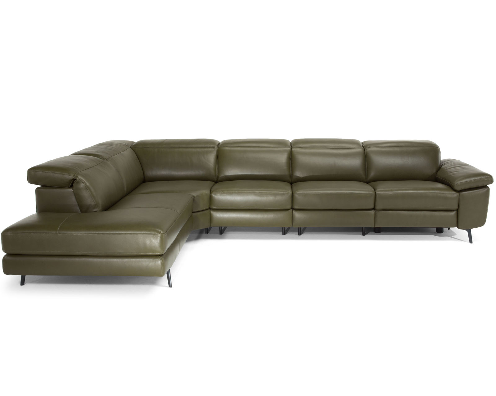 Coro C217 Stationary Sectional (+50 leathers) - Layout G: Four Piece Sectional. 142" x 95"